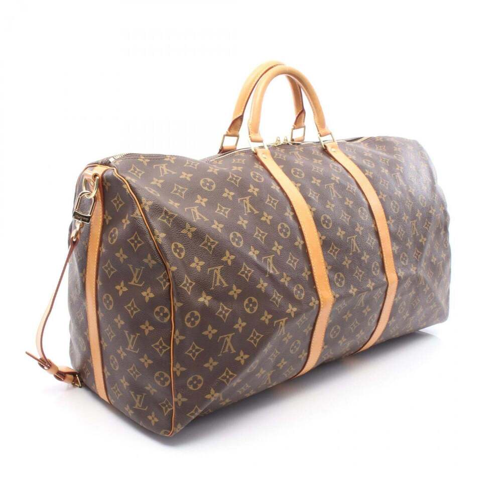 LOUIS VUITTON Brown Monogram Leather Boston Bag - Picture 2 of 9
